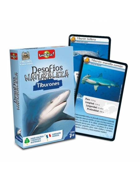 Bioviva - Cartas Tiburones | Juego educativo