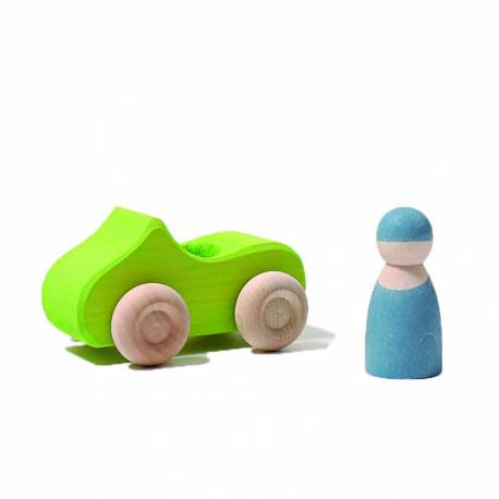 Coche madera verde Grimm's