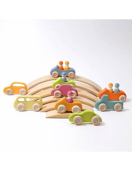 Coche madera verde Grimm's