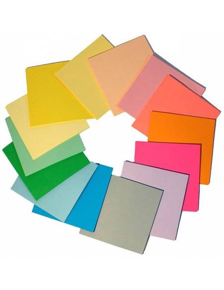 500 hojas de 14X14  cms
