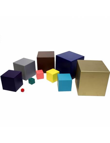 Cubos de colores Montessori para todos Geometría y Álgebra