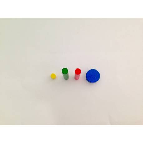 Repuesto Cilindro Sin Botón ROJO Montessori para todos Perlas y Repuestos
