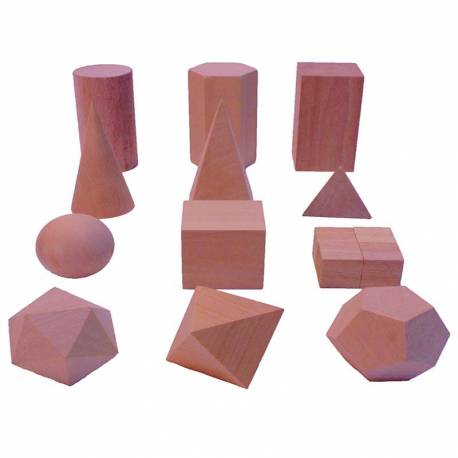Cuerpos geométricos de madera Faibo Geometría