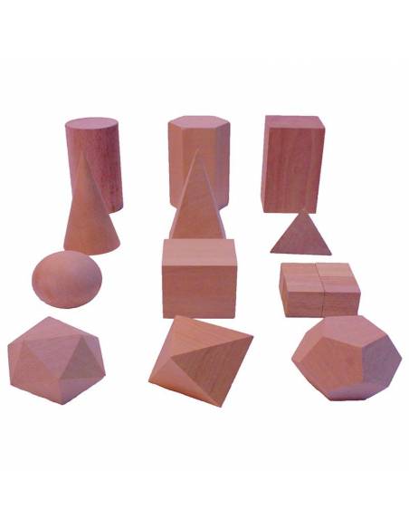 Cuerpos geométricos de madera Faibo Geometría