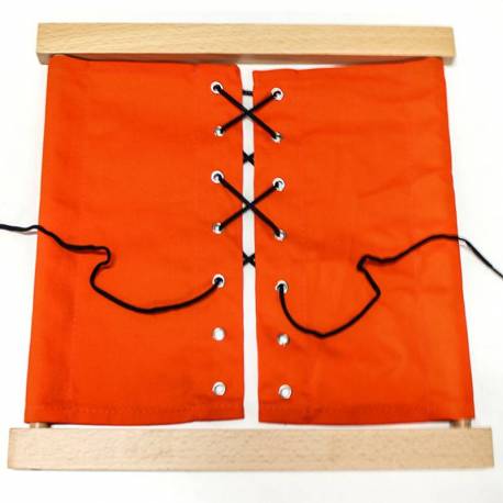 Bastidor de cordón ( zapato ) Montessori para todos Bastidores Montessori 2