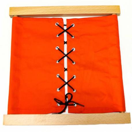 Bastidor de cordón ( zapato ) Montessori para todos Bastidores Montessori