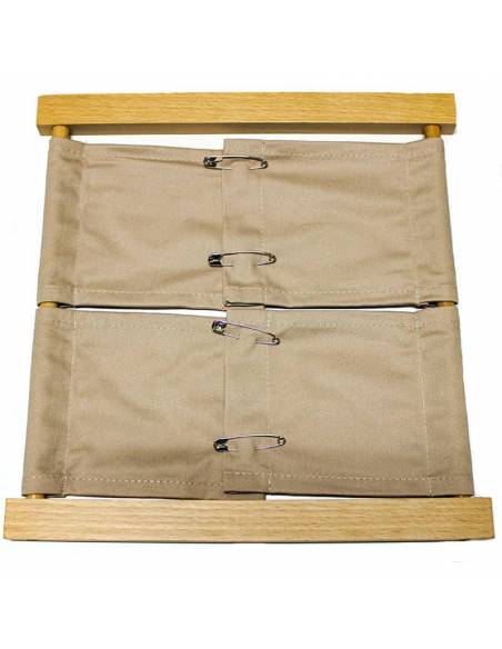 Bastidor con imperdibles