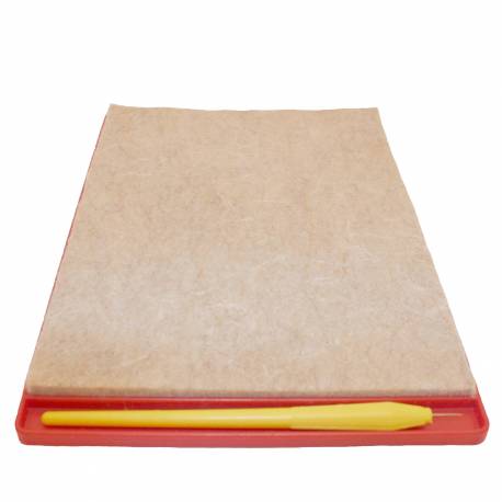 Bandeja con fieltro y punzón