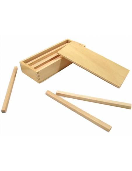Prismas para la escalera marrón Montessori para todos Sensorial