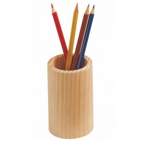 Bote en madera para lápices Faibo Papelería