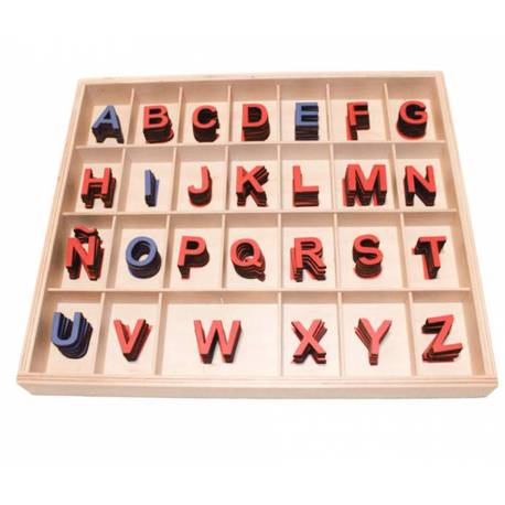 Abecedario móvil en mayúsculas imprenta