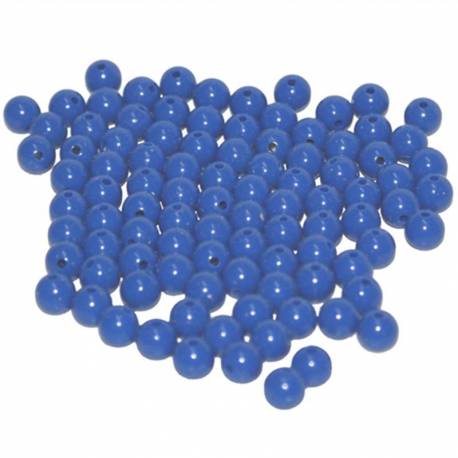 Cuentas de plástico color azul (100 uds)  Perlas y Repuestos