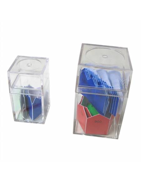 Caja de plástico transparente Montessori para todos Perlas y Repuestos