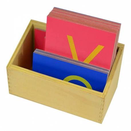 Letras de lija minúsculas IMPRENTA con caja