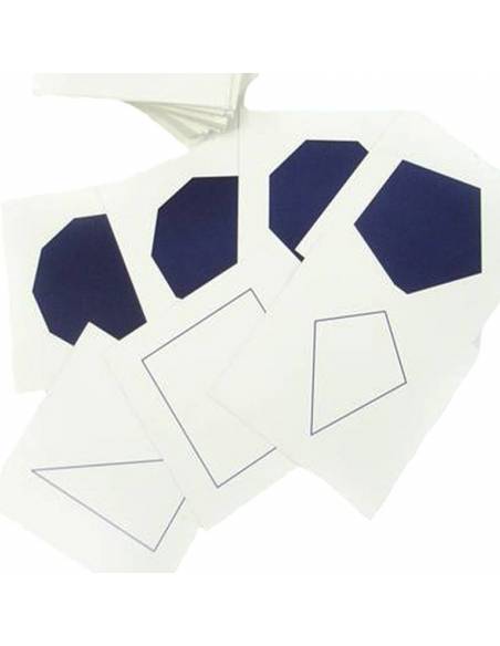 Tarjetas para Gabinete Geométrico Montessori para todos Sensorial