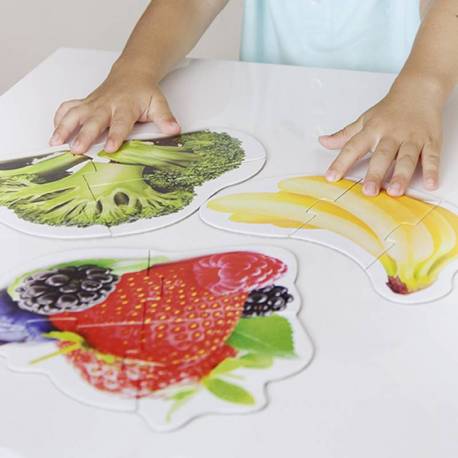 Maxi puzzles alimentos sanos Akros De 1 a 3 años