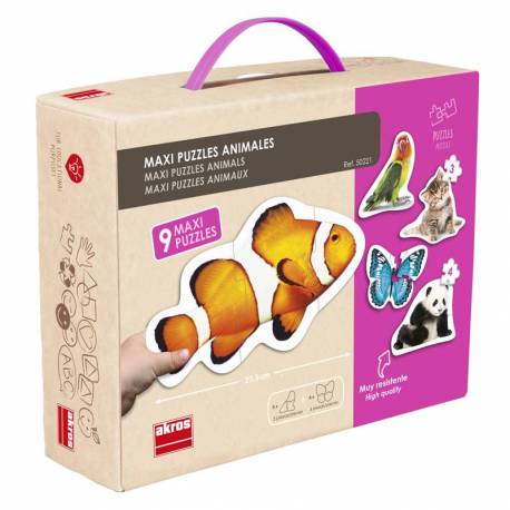 Maxi puzzles animales Akros De 1 a 3 años
