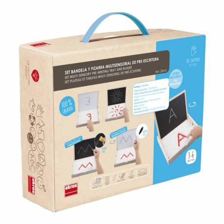 Bandeja preescritura con pizarra