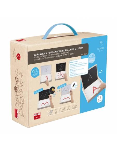 Bandeja preescritura con pizarra