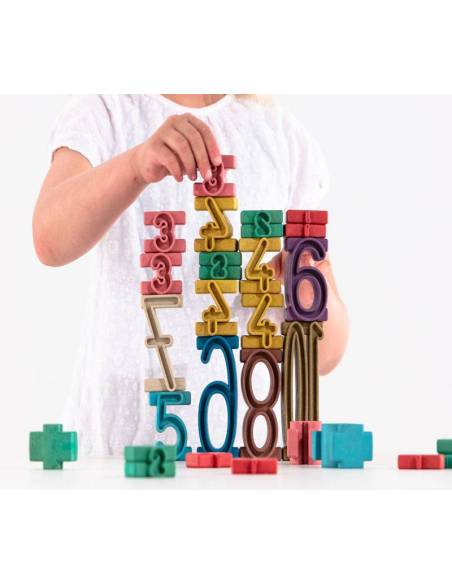 Torre de Números Montessori Wissner Aprender a Contar