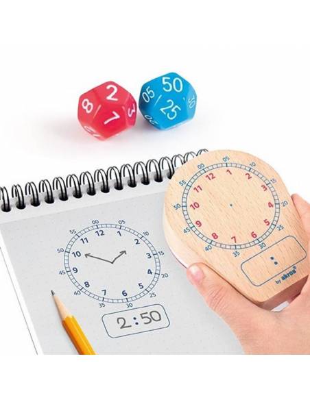 Reloj Maxi sello Qu hora es Aprendiendo Horas Montessori