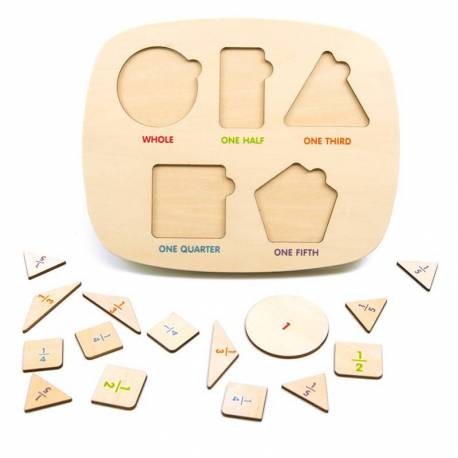 Clasificador de Fracciones en Madera Andreu Toys Fracciones