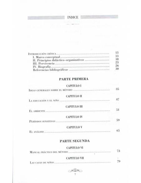 Ideas generales sobre el método - Manual Práctico Montessori  Bibliografía de María Montessori