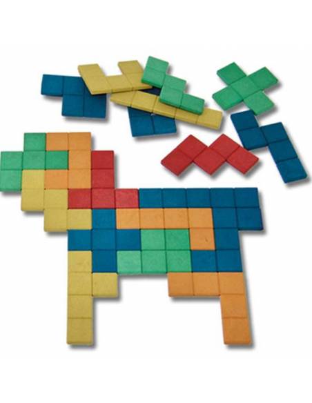 Set di Pentominós in 5 colori - 60 pezzi