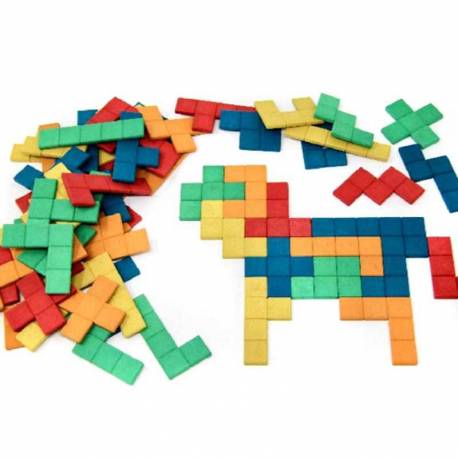 Set di Pentominós in 5 colori - 60 pezzi
