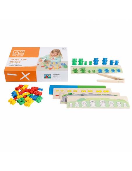 Sort the bears - Colores y Tamaños Toys for life Medidas, peso y volumen