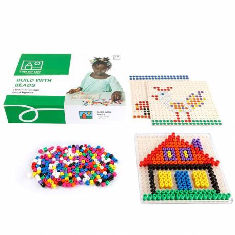 Build with beads - Construye con cuentas de colores Toys for life Construcciones