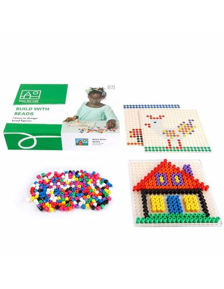 Costruisci con perline - Costruisci con conti colorati