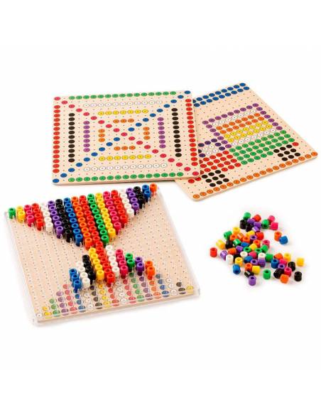 Costruisci con perline - Costruisci con conti colorati