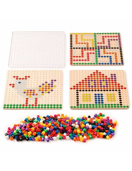 Costruisci con perline - Costruisci con conti colorati