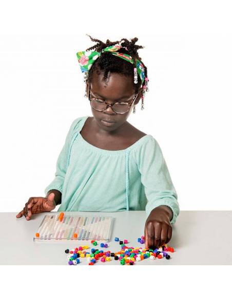 Costruisci con perline - Costruisci con conti colorati
