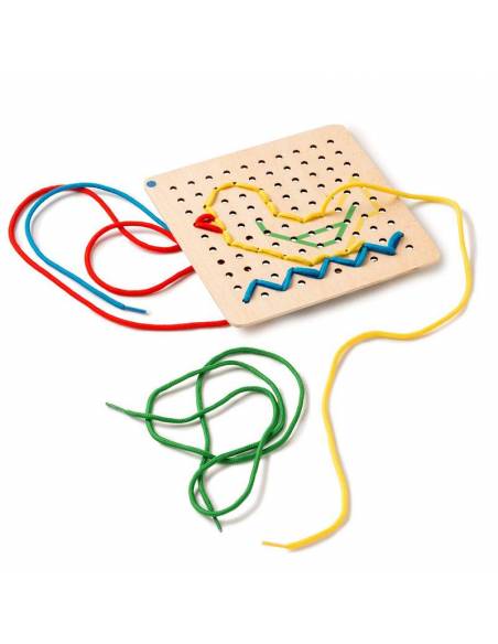 Look and lace - Crea diseños en tabla perforada Toys for life Razonamiento lógico