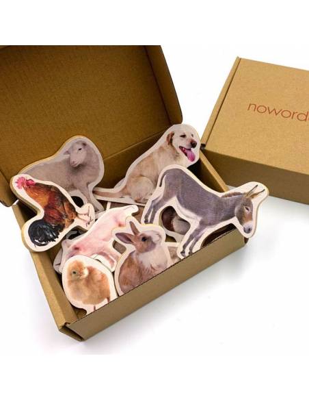 Magneti di bambù - Animali da fattoria