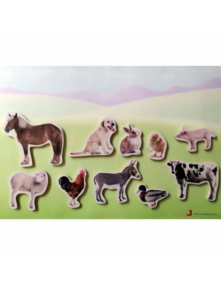 Magneti di bambù - Animali da fattoria
