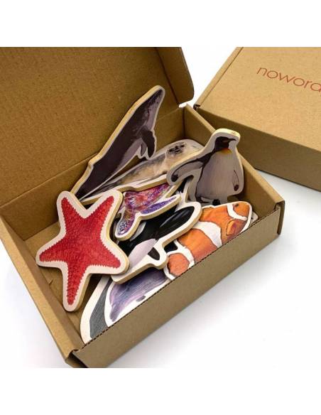 Magneti di bambù - Animali di mare