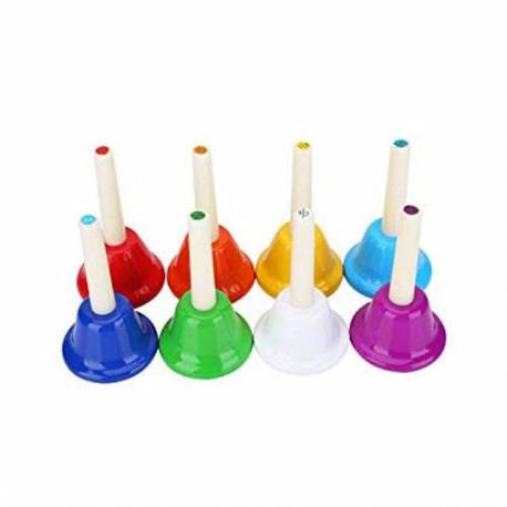 Set de campanas musicales!!! Ideal para kinder musical Es muy fácil  aprender con este método  Cada campana una nota musical, cada nota…