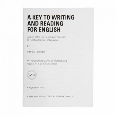 A Key To Writing And Reading For English Nienhuis Manuales Montessori