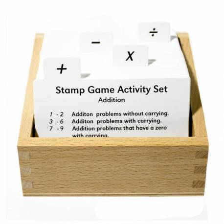 Tarjetas de actividades - Juego de estampas (EN) Nienhuis Tarjetas Montessori