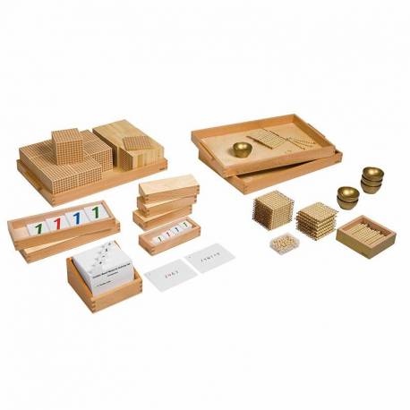 Tarjetas de actividades - Material Dorado (EN) Nienhuis Tarjetas Montessori