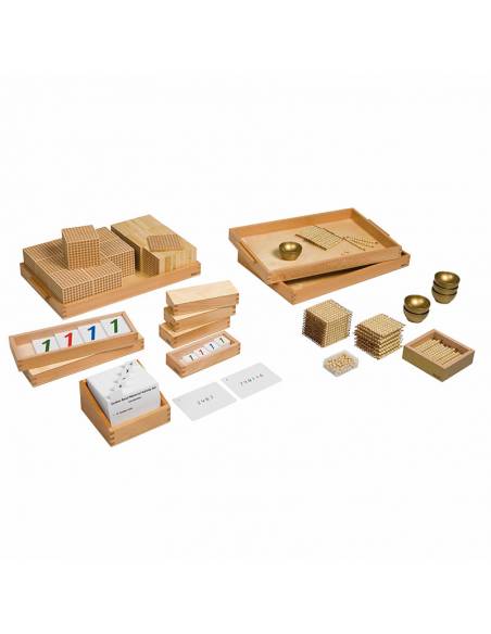Tarjetas de actividades - Material Dorado (EN) Nienhuis Tarjetas Montessori