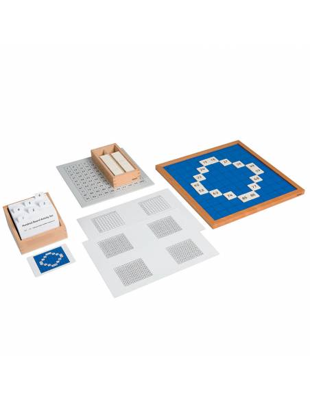Tarjetas de actividades - Tablero del 100 (EN) Nienhuis Tarjetas Montessori