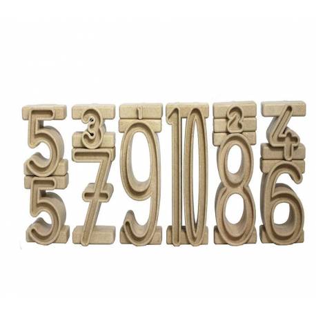 Torre de Números en Re-wood