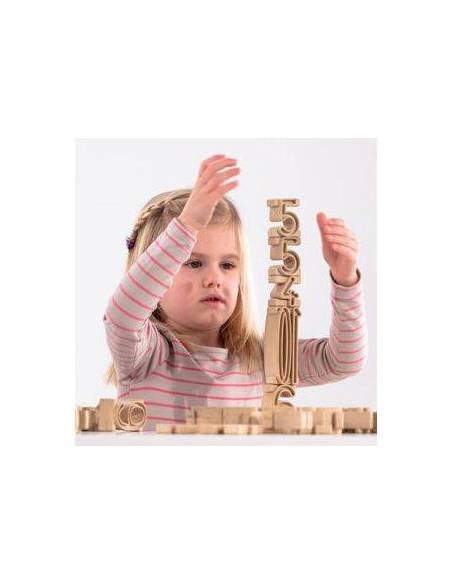 Torre de Números en Re-wood