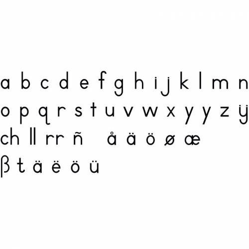 Abc International Print - Black Nienhuis Aprender a leer y escribir