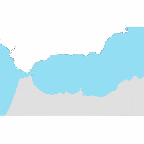 Mappa di Spagna mudo en lona 65 x 50