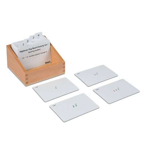 Tarjetas de actividades - Tabla perforada nº 1 Nienhuis Tarjetas Montessori